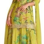 Ready to Wear Indian/Pakistani Party wear Floral Print Designer Kurta with Palazzo Suit for Womens