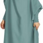 Girls Muslim Dress One Piece Girls Muslim Prayer Dress Abaya Hijab Kids Hooded Kaftan Arabic Islamic Robe Ramadan Eid