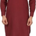 Maple Clothing Men's Pathani Indian Kurta Salwar Set Party Wear Clothes