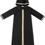 Kids Girls Muslim Abaya Embroidered Kaftan 𝐑obe Long Sleeve Islamic Prayer Dress Arabic Solid Ramadan Eid Outfits