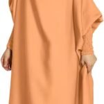 Girls Muslim Dress One Piece Girls Muslim Prayer Dress Abaya Hijab Kids Hooded Kaftan Arabic Islamic Robe Ramadan Eid