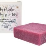 Scented Handmade Soap Bar, Soap Saver Bag Included (4.5 oz/127g) (Baby Powder)