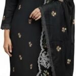 Readymade Fulkari Chanderi Cotton Fabric Salwar Suit With Dupatta For Women Indian Pakistani Style