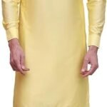 Maple Clothing Kurta Pajama Set Solid Color Indian Clothing for Men Party Wear Wedding Guest Outfit