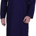 Maple Clothing Men's Cotton Long Kurta Solid Color Indian Traditional Clothes Outfit