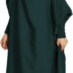 Girls Muslim Dress One Piece Girls Muslim Prayer Dress Abaya Hijab Kids Hooded Kaftan Arabic Islamic Robe Ramadan Eid