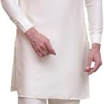 Maple Clothing Kurta Pajama Set Solid Color Indian Clothing for Men Party Wear Wedding Guest Outfit