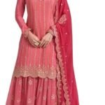 Indian pakistani Eid festival salwar kameez ready to wear suit gharara style party embroidered salwar suit for women