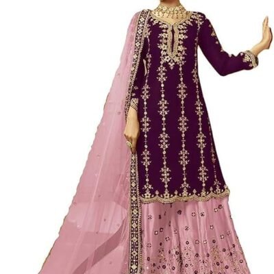 Nimbark Ready to Wear Indian Pakistani Designer Wedding Wear Palazzo Style Embroidery Eid Special Salwar Suit for Women