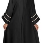 2PCS Kids Muslim Dress for Girls Islamic Prayer Abaya Long Sleeve Cardigan Dubai Kaftan Robe Prayer Dress with Hijab Jilbab