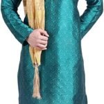 Maple Clothing Men's Kurta Pajama Poly Silk India Wedding Party Wear Apparel Guest Outfit