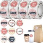 2000pcs Thank You Stickers, Thank You Round Label Sticker,1.0 Inch Thank You Sticker,My Handmade Baking Packaging,Envelopes, and Boutique Stores
