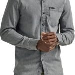 Lee Mens Extreme Motion All Purpose Classic Fit Long Sleeve Button Down Worker Shirt