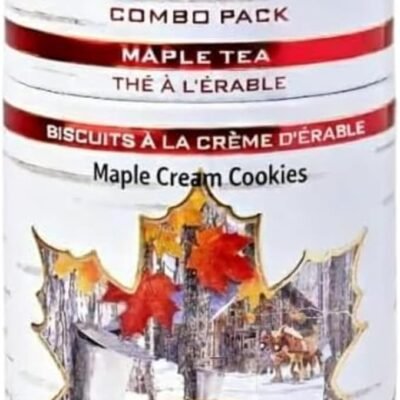 Maple Tea and Maple Cream Cookies Value Bundle In a Souvenir Tin 145g