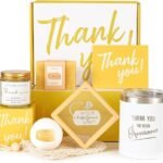 Thank You Gifts for Women Employee Appreciation Boss Babe Day Gift Basket Box for Wife Best Friend Mom Graduation Teachers Secretary Boss Lady Hostess Leaders Office Coworkers for Holiday Thanks Card
