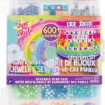 Just My Style Vivid Rainbow Jewelry Set, Over 600 Beads For Bracelets, Friendship Bracelet Kit, Arts & Crafts, Gifts For 6 Year Old Girl, Jewelry Making Kit, Craft Kit, Beading & Jewelry Making