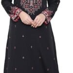 Maple Clothing Printed Women's Long Sleeve Kaftans Abayas Maxi Dresses