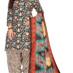 Indian Ready to Wear Patiyala Salwar Suit with Dupatta for Women & Girls