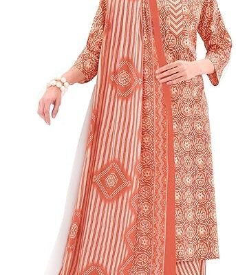 Ladyline Casual Pure Cotton Salwar Kameez Womens with Pants Bottom and Mal Cotton Dupatta