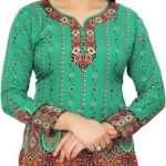 Maple Clothing Women's Printed Short Kurti Kurta Indian Tunic Top Indian Clothes