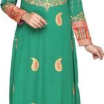 Maple Clothing Printed Women's Long Sleeve Kaftans Abayas Maxi Dresses