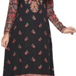 Maple Clothing Printed Women's Long Sleeve Kaftans Abayas Maxi Dresses