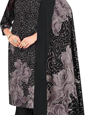ladyline 100% Cotton Cool Printed Salwar Kameez with Pants and Lawn Dupatta