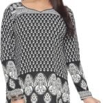 Maple Clothing Short Kurti Indian Tunic Top Women's Printed Kurta India Apparel