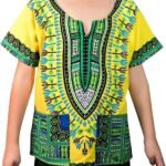 Kids Dashiki Shirt Tribal African Children Boys Girls Shirts