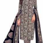 ladyline Womens Ajrakh Printed Hand Work Cotton Salwar Kameez Suit Indian Dress